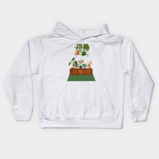 House plants collection 40.6 Kids Hoodie